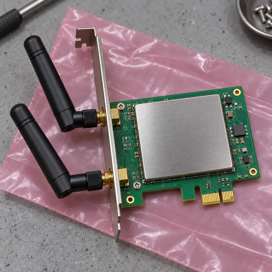 Scheda di rete Wi‑Fi 7 PCIe + Bluetooth 5.4